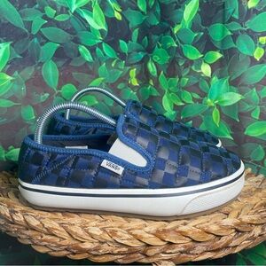 Vans slip er checkerboard blue black